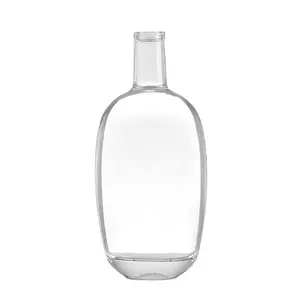 Brandneue hochwertige Brandy Whisky Tequila leere Flasche personal isierte transparente kreative Glas Weinflasche