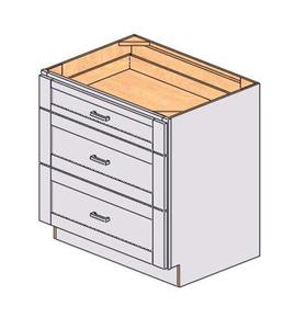 Cassettiera Sunique 33x15x85cm a Tre Livelli, Design Moderno Salvaspazio, Armadietto per Ufficio Bianco Stile Shaker - Product Image 1