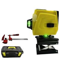 Niveau automatique 360 degrés faisceau vert 4D niveau Laser 16 lignes Instrument d'enquête industriel/bricolage avec batterie au Lithium
