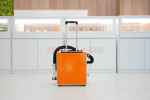 Strumento di Pulizia Laser a Impulsi Portatile Versatile da 500W con Configurazione <span class=keywords><strong>Mini</strong></span> Carrello e Maniglie per Restauro Metalli e Preparazione Non-Metalli - Product Image 4