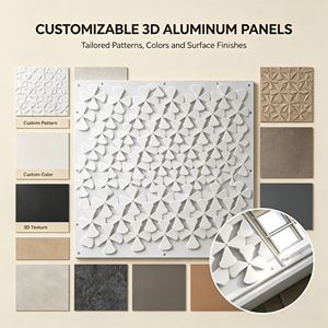 Système de façade en aluminium 3D, panneau décoratif de forme spéciale pour bâtiment culturel, hall commercial - Product Image 4