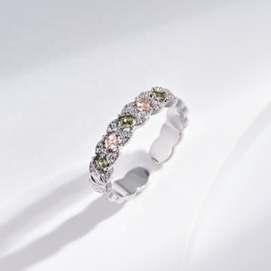 custom plata 925 sterling <b>silver</b> colorful stone bulk <b>ring</b> fine jewelry engagement sapphire luxury ladies <b>adjustable</b> zircon <b>rings</b> - Product Image 3
