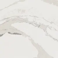الكوارتز الأبيض كونترتوب رمادي الأوردة بلاط حجري اصطناعي الكوارتز