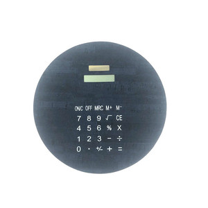 Round Pu Mouse Pad Calculator 8 Digit Display For Office Desktop Business Finance - Product Image 3