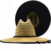 Chapeau de soleil unisexe personnalisé avec logo, style Panama en herbe naturelle, idéal pour la pêche, le surf, les voyages quotidiens et la plage, avec ruban et corde.