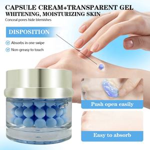 Crema Facial Iluminadora y Calmante con Retinol y Ceramidas, Perlas de Centella Azul, para Piel Sensible, Alivia el Enrojecimiento, Loción Hidratante, Marca Privada - Product Image 4