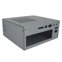 Carcasa de PC Industrial de Escritorio, Montable en Rack, Mini, Sin Ventilador, Personalizada, de Aluminio, con Certificación RoHS, Componentes, Accesorios, Gadget Plus