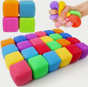 High Density Gel Ice Cube Square Decompression Vent Toy <b>Squishy</b> Stress Ball Squeeze Toys Stress Relief Sensory Toy - Product Image 3