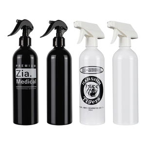 <span class=keywords><strong>500Ml</strong></span> 16Oz Zwart Wit <span class=keywords><strong>Spray</strong></span> Pet Fles Vloeistof Ronde Flessen Medicijn Plastic Fles Met Pomp Sproeier - Product Image 1