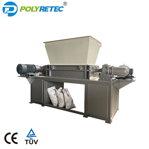 Potente máquina trituradora de doble eje para paletas de madera de plástico de residuos mixtos botellas de PVC PET baterías de película LDPE papel de goma - Product Image 3