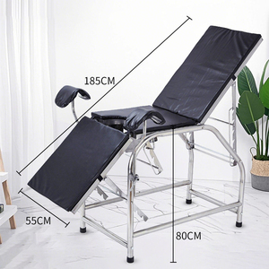 Tempat Tidur Pemeriksaan Ginekologi Medis dari Baja Tahan Karat Berkualitas Tinggi dengan Sandaran yang Dapat Disesuaikan Posisi Trendelenburg untuk Rumah Sakit. - Product Image 4