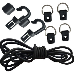 Nylon Guy Rope With Hooks And D Rings 5Mm 9M Universal Outdoor Camping <b>Tarp</b> Tie Down Kit - Product Image 2