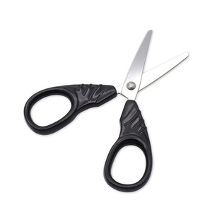 Stainless Steel Scissors Red And Black Straight Head For Home Office School Art Supplies Children Paper Cutting - Product Image 3
