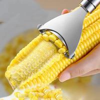 Batteuse de maïs manuelle en acier inoxydable et Kerneler Outils en métal pour fruits et légumes Accessoires de gadgets de cuisine