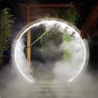 Arche de brume interactive en métal PE pour l'aménagement paysager, utilisation intérieure/extérieure, parcs d'aventure, garderies, centres commerciaux, écoles, maison