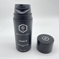 Bouteilles de lotion pour fond de teint sous vide, pompe sans air en PP, cylindre en plastique blanc personnalisé, 30 ml, 50 ml, 100 ml, 120 ml, 150 ml, 200 ml