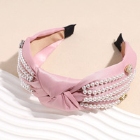 Bandeau en satin torsadé pour femme, accessoires de cheveux élégants pour fêtes et mariages, personnalisable directement de l'usine