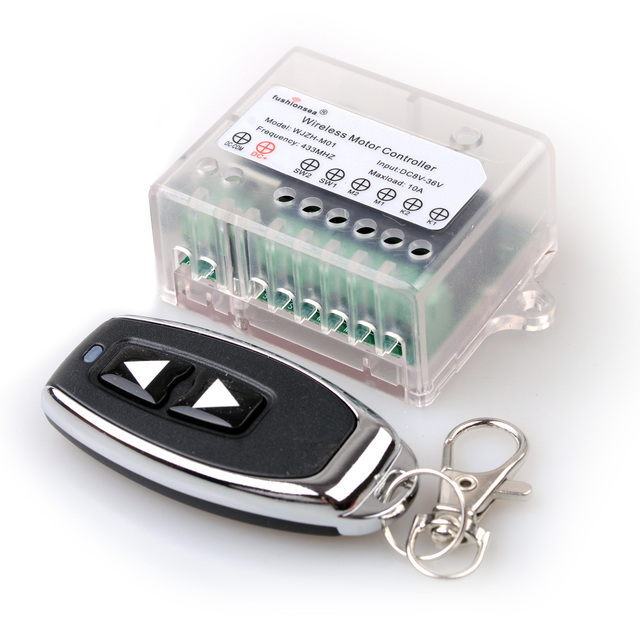 12-36V DC Motor Remote Control Switch for Retractable Door Curtain Electric Push Rod Linear Actuator Forward Reverse Receiver
