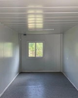 Maison Conteneur Pliante Cabine Préfabriquée à Assemblage Rapide Cadre en Acier Contemporain Couleur Personnalisable pour Chantiers de Construction Urgence