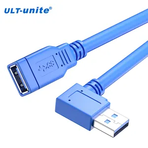 ULT-Unite rechtwinkliges USB 3.0-Verlängerungs-PD-Schnellladekabel Typ A Verlängerung kabel von Stecker zu Buchse