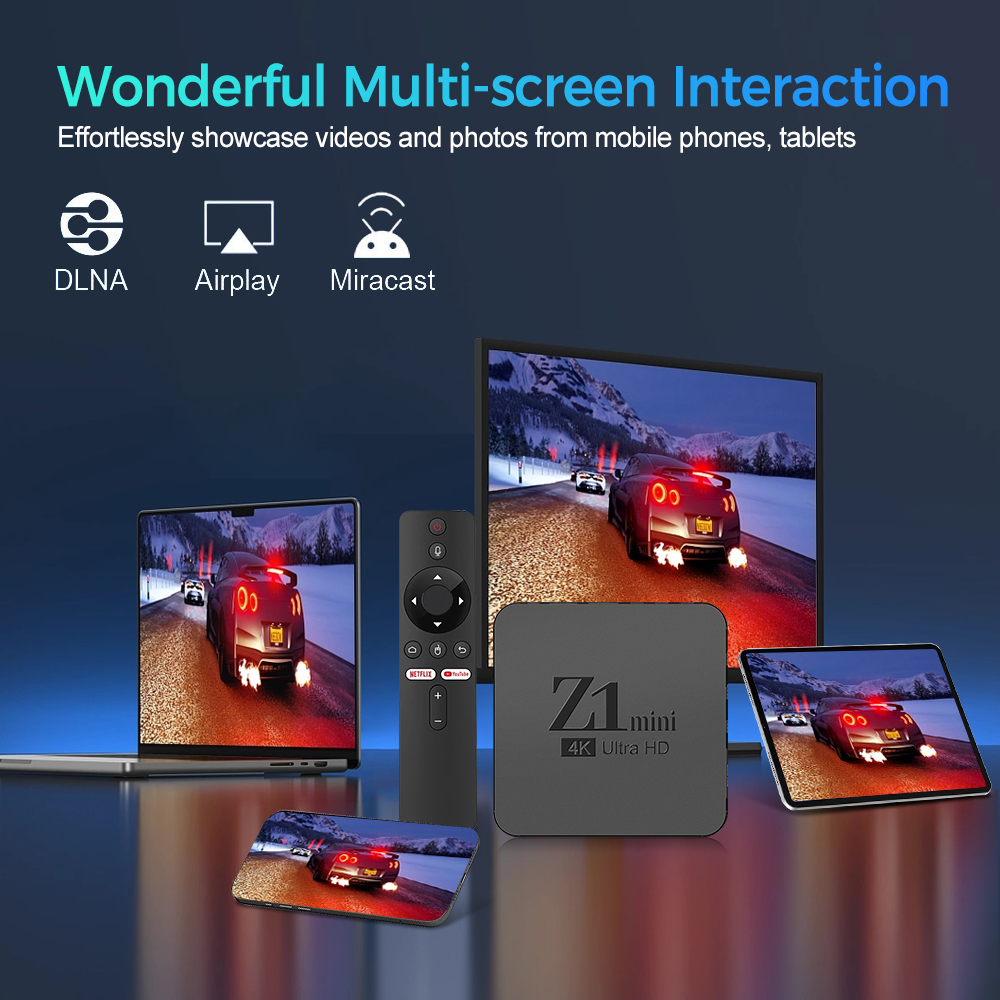 Factory Price Z1 Mini Android 10 TV Box, 4K Quad Core, Dual WiFi