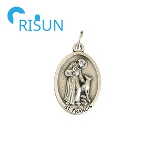 Medalla de San Francisco de Asís al por Mayor, Medalla Personalizada de San Francisco, Medalla Religiosa Católica, Medallón, Medallas - Product Image 4