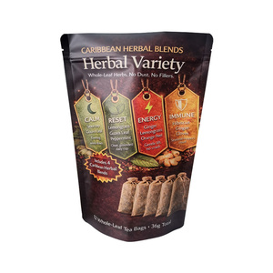 Bolsa de Embalaje de Alimentos de 7.9x11.8 Pulgadas, de Plástico Mate Laminado con Papel de Aluminio, para Mezclas de Hierbas Caribeñas, MOQ 200-500 Unidades - Product Image 1