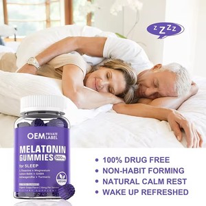 Permen Tidur Bebas Gula Khusus 2/5/10mg Melatonin untuk Tidur Cepat dan Nyenyak, Suplemen Diet Vegan - Product Image 3