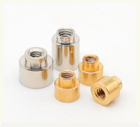Entretoise de fixation pour circuit imprimé en laiton nickelé, à montage en surface SMT SMD, avec filetage femelle M2 M2.5 M3, à souder