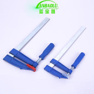 Abrazadera Anbaolu F de 500 mm, abrazadera de metal azul para trabajar la madera, para fijación rápida de tablas de madera - Product Image 4