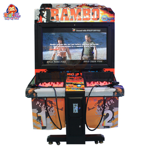 Entretenimiento interior de alta calidad Precio al por mayor 42 pulgadas Stallone I Simulación <span class=keywords><strong>2</strong></span> pistolas Shooting Arcade Game Machine - Product Image 1