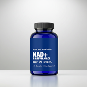 Compléments alimentaires NAD+ : Capsules de Nicotinamide Riboside NAD+ avec Resvératrol et Vitamines - Product Image 1