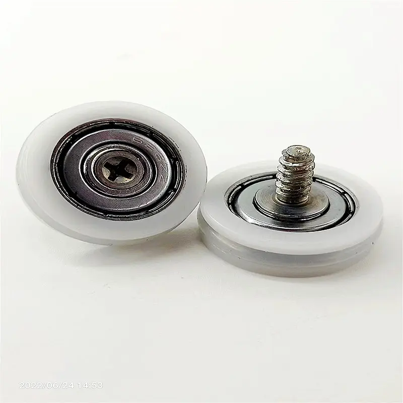 626 Small Plastic Screw Pulley with Waterproof Bearing for Sliding Drawer Guide Roller Wheels and 3D Printer 6*24*7 mm