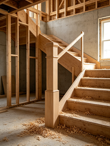 Traditionelles Holz-Treppengeländer-System mit Gedrechselten Spindeln, Großhandelslieferant, Maßgefertigter Hersteller - Product Image 4