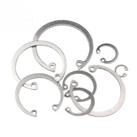 Manufacturer's Wholesale High Quality 304 Stainless Steel DIN472 Retaining Rings Internal Circlip Plain Finish Flat