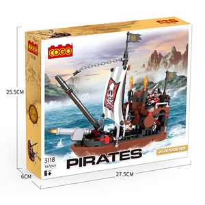 COGO-bloques de construcción de <span class=keywords><strong>Barco</strong></span> <span class=keywords><strong>Pirata</strong></span> <span class=keywords><strong>para</strong></span> niños, juguete educativo, rompecabezas, piezas de bloques de construcción, partículas pequeñas, 3118 - Product Image 6