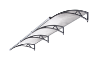 Nouveaux auvents transparents en polycarbonate pour porte ou fenêtre