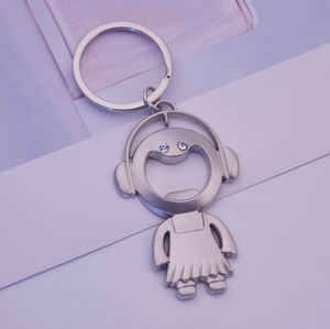Porte-clés ouvre-bouteille pour filles, joli bijou métallique transparent, ouvre-bouteille peut être personnalisé, livraison directe, nouveau, 2021 - Product Image 5