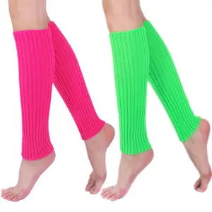 Hot selling leg warmers for girls multi color leg warmers y2k Fashion Floral Hand Knit Leg Warmers Boot Socks