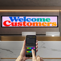 Écran LED souple P4 RGB IP65, contrôle intelligent par application, enseigne LED enroulable pour vitrine de magasin, marché nocturne, publicité