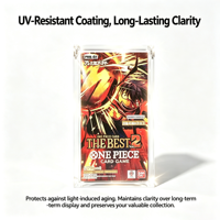 Boîte de présentation magnétique en acrylique transparente personnalisée, écologique et anti-UV, pour cartes One Piece TCG PRB02 BEST Vol.2 Booster Box