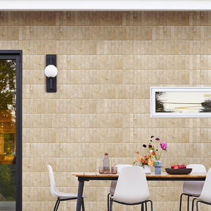 Beige 50*200mm Carreaux de pierre calcaire naturelle Carreaux de mur de sol à longue bande pour cafés Restaurants <span class=keywords><strong>Ardoise</strong></span> - Product Image 3