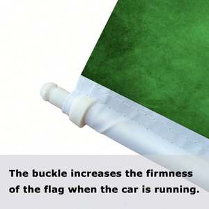 Drapeau de voiture irlandais, drapeau national IE de l'Irlande, drapeau automobile avec clip de fenêtre, drapeaux de voiture décoratifs Bagetu - Product Image 3