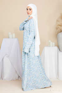 Vestido Abaya LE DUO para Mujer Musulmana, Modesto, Manga Larga, Manga Campana, Ropa Islámica Maxi - Product Image 3