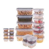12/14/24/26-Teiliges Lebensmittel-Aufbewahrungsbehälter-Set mit Luftdichten Deckeln, BPA-Freie Plastik-Versiegelte Boxen für Küche & Mahlzeitenvorbereitung