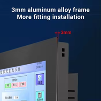 Moniteur mural de 15 pouces Écran tactile résistif IPS Mini ordinateur Panneau industriel PC Moniteur Lcd Moniteur tactile à cadre ouvert