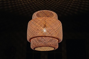 Handmade Modern Bamboo Pendant Lighting for Kitchen <strong>Boho</strong> Wooden <strong>Ceiling</strong> <strong>Light</strong> Chandeliers Weave Pendant Project Installation - Product Image 4