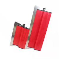 Kit de grattoirs à mastic industriels multi-spécifications en acier inoxydable avec lame flexible, lame remplaçable et manche en alliage d'aluminium pour murs