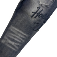 Jean Skinny Homme Taille Mi-Haute Style Hip Hop Y2K en Denim Lourd Qualité Supérieure Direct Usine