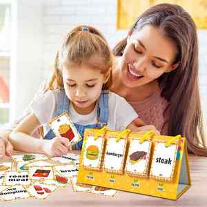 Material Didáctico para Jardín de Infancia y Educación en Casa, Tarjetas de Cognición, Juego de Ortografía de Alimentos, Pizarra Interactiva de Aprendizaje - Product Image 3